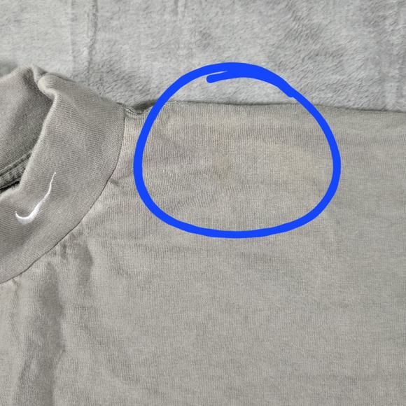 NIKE Y2K Silver Tag Mock Neck Turtleneck Sweatshirt Embroidered Swoosh MEN'S XXL - Picture 10 of 10